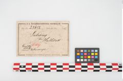 Etikett zu Bronzebuckelarmreif (NHMW-PRAE-025652)